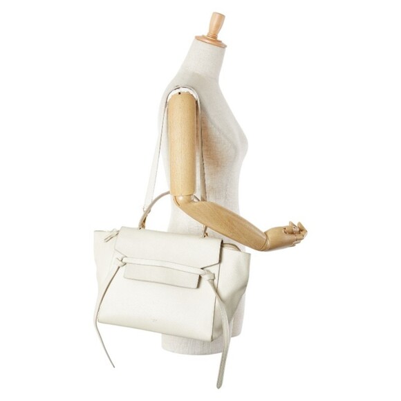 CELINE Ivory Leather Shoulder Bag - Picture 16 of 16